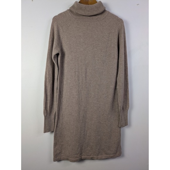 Quince Women's Mongolian Cashmere Turtleneck Sweater Dress XS Quiet Luxury - Picture 5 of 8
